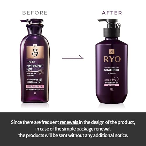 RYO Hair Strength Expert Care Shampoo For Normal&Dry Scalp, Moisturizing Dry Dead Skin Cells, Relieving Itchy and Smelly Scalp, Cleansing, Thickening and Growing For Thinning Hair, 13.53 Fl Oz.