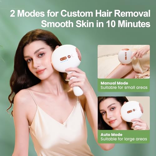 Laser Hair Removal, IPL Laser Hair Removal for Women and Men, 32°F Sapphire Ice Cooling System, Laser Hair Removal Device At Home, Almost Permanent Painless Whole Body Hair Removal