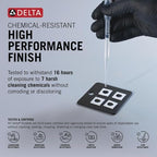Delta 35849LF-BL Nicoli Bathroom Faucet, Lever Handle, Matte Black