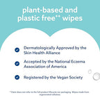 WaterWipes Sensitive+ On The Go Wipes,3-In-1 Cleans,Cares,Protects,99.9% Water,Unscented & Hypoallergenic Wet Wipes,28 Count (Pack of 2)