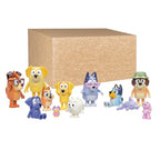 Bluey Figures Super Fan Collector Set – 12-Pack, Includes Chattermax, Grey Dancer, Lucky, Nana, Jean-Luc, Pom Pom, Grandad & More – Gift for Kids Ages 3+, Amazon Exclusive