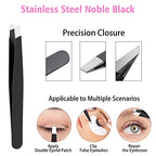 Goiple 11 PCS Wig Kit for Lace Front Wigs for Beginners, Hair Wax Stick Lace Melting Elastic Band for Wigs, Edge Laying Scarf, Eyebrow Razor, Tweezer, Edge Brush, Wig Band, Mini Scissor, Comb (Black)