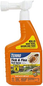 Terro T1240 Tick & Flea Killer Yard Spray -32oz