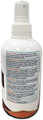 SkinSmart Antimicrobial Wound Therapy, Hypochlorous Acid Safely Removes Bacteria so Wounds Can Heal, 2 Ounce Clear Spray (Pack of 3)