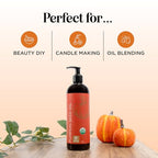 Pumpkin Seed Oil Organic Certified - 100% Pure Organic Pumpkin Seed Oil for Hair Growth and Anti Aging Face Oil - Organic Hair Oil for Dry Hair and Growth - Virgin Cold Pressed & Unrefined (16oz)