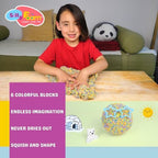 Silly Foam, Creative Modeling Foam Beads, 2-Pack Primary Colors, Perfect for Preschool and Kids, Arts, Crafts, Sensory Play, Non-Toxic (12 Blocks Red, Orange, Yellow, Green, Blue, Purple) (Age 3+)