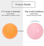 MoonxHome Ball Pit Balls for Toddlers, BPA Free Crush Proof Plastic Toy Balls for Ball Pit, Children's Pool Water Toys, Macaron Ocean Balls for Play Tent 2.15 Inch Pack of 100…