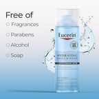 Eucerin Hydrating 3-in-1 Micellar Water, Formulated with Hyaluronic Acid, 6.8 Fl Oz Bottle