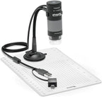 Plugable USB Digital Microscope 250x, 2MP Micro Camera with Flexible Arm Stand - Handheld USB & USB-C Microscope for Adults & Kids, Windows, Mac, ChromeOS, Linux, Android, iPad Compatible