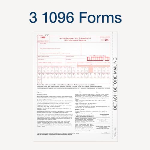 Adams 2024 1099 MISC Kit for 26 Recipients, 4 Part Laser 1099 Forms, 3 1096 Forms, Self Seal Envelopes & Access to Adams Tax Forms Helper (1009310)