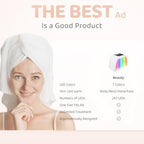 Led-Light-Therapy, Red Light Therapy for Face 7 in 1 Colors LED Facial Skin Care Tool Facial Neck Body Hand Skincare Mask