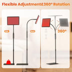 Red Light Therapy Lamp：Gooseneck Infrared Red Light Therapy Lamp with Led 660nm&850nm Red Light Therapy for Face and Body,Remote Control Near Infrared LED Red Light Therapy lamp Device at Home