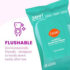 Lume Whole Body Deodorant - Smooth Solid Stick & Flushable Deodorant Wipes - Doctor Developed - Aluminum Free, Baking Soda Free, Skin Loving - 2.6 Ounce (Soft Powder) 15 Count Wipes (Cool Cucumber)
