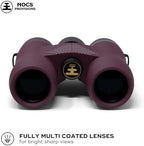Nocs Provisions Field Issue Compact 10x32 Waterproof Binoculars, Shockproof, Fogproof, 10X Magnification, Bak4 Prism, Multi-Coated Lenses for Adults & Kids, Bird Watching, Hunting & Wildlife Viewing