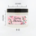 Cherry Blossom Scented Body Powder for Men & Women, Perfume Dusting Powder, Bath Powder with Fragrance & Essential Oils, Talc Free 8oz Container, Made in USA