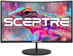 Sceptre Curved 27" FHD 1080p 75Hz LED Monitor HDMI VGA Build-In Speakers, EDGE-LESS Metal Black 2019 (C275W-1920RN)