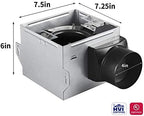 Tech Drive Very-Quiet 80 CFM, 1.5 Sone No Attic access Needed Installation Bathroom Ventilation and Exhaust Fan