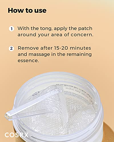 COSRX Advanced Snail Hydrogel Eye Patch 60 Patches (3.17 oz) | Gel Serum Mask | Undereye Treament, Fine Lined, Puffy Eyes, Revitalize, Refresh, Hydrate | Paraben free, Phthalates free, Korean Skincare