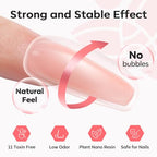 Modelones Poly Extension Gel Nail Kit, 6 Colors Pink Nude with 48W Nail Lamp Slip Solution 3D Bow Nail Charms Decoration Rhinestone Glitter Kit for Nail Manicure Beginner Starter Kit DIY at Home