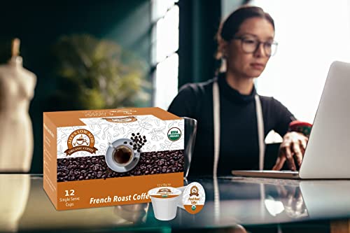 Alex's Low Acid Organic Coffee K-Cups (12 Servings) - French Roast
