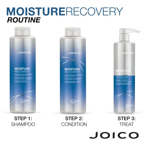 Joico Moisture Recovery Treatment Balm | For Thick, Coarse, Dry Hair | Replenish Moisture | Restore Smoothness & Elasticity | Strengthen Hair | Reduce Breakage & Frizz | With Jojoba Oil & Shea Butter