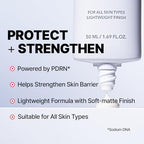 Cell Fusion C Laser UV Defense Face Sunscreen SPF 50, PDRN & 6 Ceramides, Broad Spectrum Korean Sunscreen for Face, Soft Matt Finish, 50ml / 1.69 fl.oz