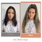 Single Dreadlock Extensions,24 Inch 30Stands Natural Black to Pink Dreads Set Synthetic Boho Braids Curly Hippie Style Dreads Handmade Dreads(24Inch Boho-30Stands,1B/Pink）