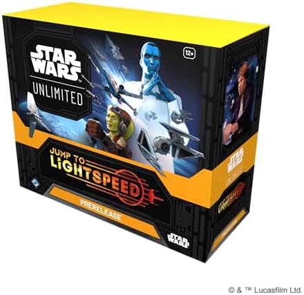 Asmodee Star Wars: Unlimited TCG Jump to Lightspeed PRERELEASE Box - Includes 6 Booster Packs, Ages 12+, 2+ Players, 20 Minute Playtime