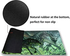 MTG Playmat, Game Play Mat for MTG TCG 24 x 14 inches Trading Card Inked Game Playmats with Storage Bag Smooth Rubber Surface Battle Game