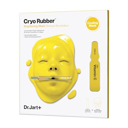 Dr.Jart+ Cryo Rubber Brightening Face Mask with Niacinamide| Korean Skin Care, 1 Pack