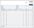 Adams Spiral Invoice Book, 8 1/2 x 7 1/4 Inches, 2-Part, Carbonless, White/Canary, 50 Sets per Book (SCD8740)