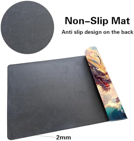 Board Game 14x24in MTG Playmat Compatible for OCG CCG RPG TCG Playmats (Sea Royal Dragon 2)