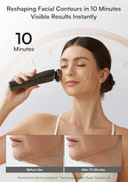 Microcurrent Facial Device, 3-in-1 Facial Massager Red Light Therapy Beauty Device for Face and Neck Skin Rejuvenation Lifting, Tightening, Infusing, Effective Wrinkle and Puffiness Reduction