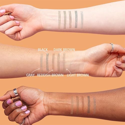 Eyebrow Pencil Eyebrow Microblading Pen - Liquid Eyebrow Pen Micro 4 Point Brow Pen Lift & Brow Pencil Snatch, Eye Makeup Long-Lasting Waterproof Natural Eyebrow Hair 2 PCS (Light Brown)