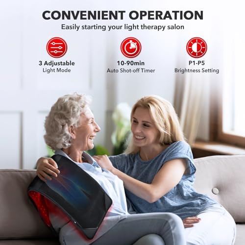 Red Light Therapy for Body, 31" * 11" Red Light Therapy Pad, Dual Chip Grade 360 LEDs 660nm & 850nm Infrared Light Therapy for Body Back Waist Shoulder Knee Joint Pain Relief, Gift for Women Men