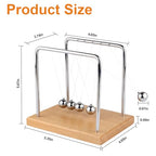 Smilesorg Newton's Cradle Balance Balls Fascinating Physics Gadget for Home and Office 5 Beads