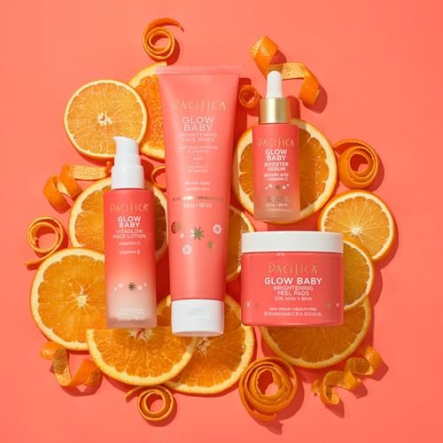 Pacifica Face Moisturizer - Vitamin C Face Lotion Glow Baby VitaGlow Face Moisturizer Glow Recipe, Vitamin E, Antioxidants, Dermatologist Tested 1.7 oz