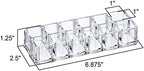Amazing Abby - Charm - 12-Slot Acrylic Lipstick Organizer, Lipstick Holder, Lip Gloss Holder, Cosmetic Storage Display, Perfect Storage Solution for Drawer and Vanity (Slot Size: 0.9" x 0.9")