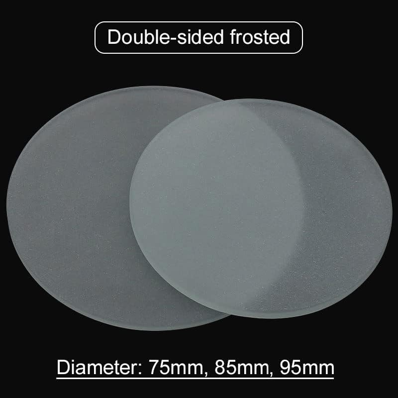 Lab Microscope Accessories Microscope Working Stage-Stereo Microscope Working Stage Translucent Board Frosted Work Board Round Specimen Plate Diameter 55mm 75mm 90mm 95mm 100m(Diameter 75mm)