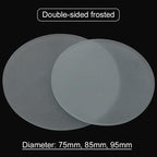 Lab Microscope Accessories Microscope Working Stage-Stereo Microscope Working Stage Translucent Board Frosted Work Board Round Specimen Plate Diameter 55mm 75mm 90mm 95mm 100m(Diameter 75mm)