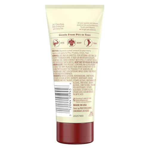 Old Spice Whole Body Deodorant for Men, Total Body Deodorant, Cucumber + Avocado, Aluminum Free Deodorant Cream for 24/7 Freshness // Dermatologist Tested Whole Body Deodorant, 3.0 oz