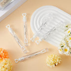 120 Count Wedding Mini Bubble for a Wedding Wands Bulk Heart Bubble Wand for Guests Send Off Party Supplies Valentine Anniversaries Celebration (Love Air)