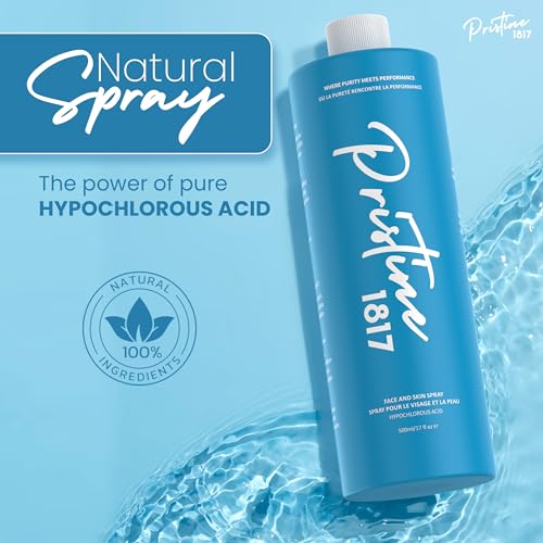 Hypochlorous Acid Spray 0.016% 1L (33.8 fl oz) - Gentle, Versatile Mist for Face & Body