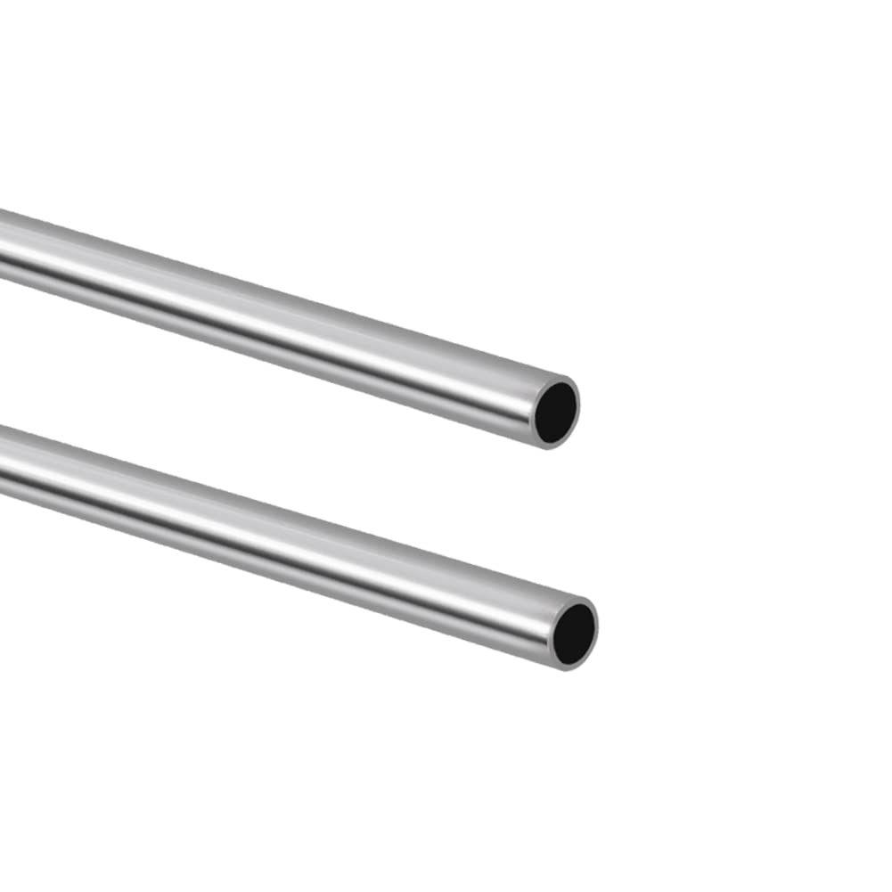 Tynulox 5/8" OD 304 Stainless Steel Tube, Thickened Pipe Wall & Weldable Tubing, Round Metal Pipe Industrial Straight Tube 14 inch Length (2 Pcs)