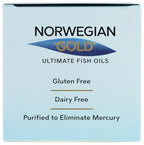 Renew Life Norwegian Gold Critical Omega Softgels, Daily Supplement Supports Heart, Brain and Joint Health, EPA and DHA Omega-3 Fish Oil, Dairy and gluten-free, 850 Mg 120 Count