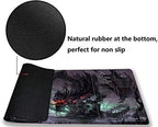 MTG Playmat, Game Play Mat for MTG TCG 24 x 14 inches Trading Card Inked Game Playmats with Storage Bag Smooth Rubber Surface Battle Game