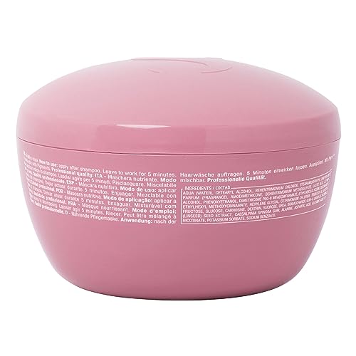Alfaparf Milano Semi Di Lino Moisture Nutritive Mask for Dry Hair - Safe on Color Treated Hair - Sulfate, Paraben and Paraffin Free - Professional Salon Quality
