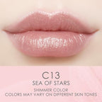CATKIN Tinted Lip Balm Glitter Lip Stain Ultra Hydrating Lip Moistrurizer Chapstick with Vitamin E Nourishing For Cracked & Dry Lips 0.12 oz C13 Sea of stars - Champagne