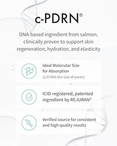 REJURAN® Moisture Treatment Ampoule, c-PDRN® - Hydrating Facial Serum for All Skin Types, Soothing & Barrier Strengthening, Moisture Retention with PDRx, Korean Skin Care (1.01 fl oz)