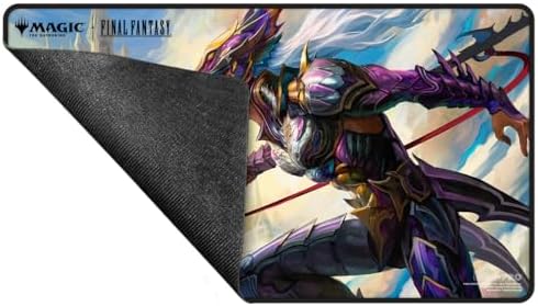Ultra PRO - Final Fantasy x Universes Beyond Kain Highwind Black Stitched Playmat for Magic: The Gathering | Card Game Playmat, Final Fantasy Collectibles, Desk Mat Mousepad